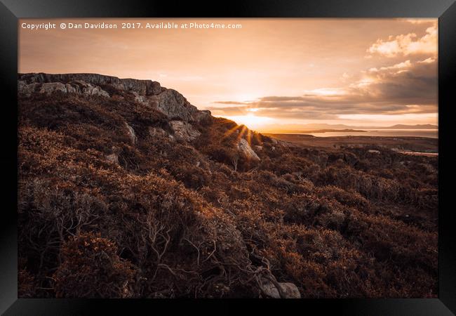Sunrise on Anglesey Framed Print by Dan Davidson