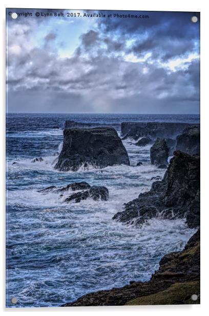 Stormy Day in Shetland Acrylic by Lynn Bolt