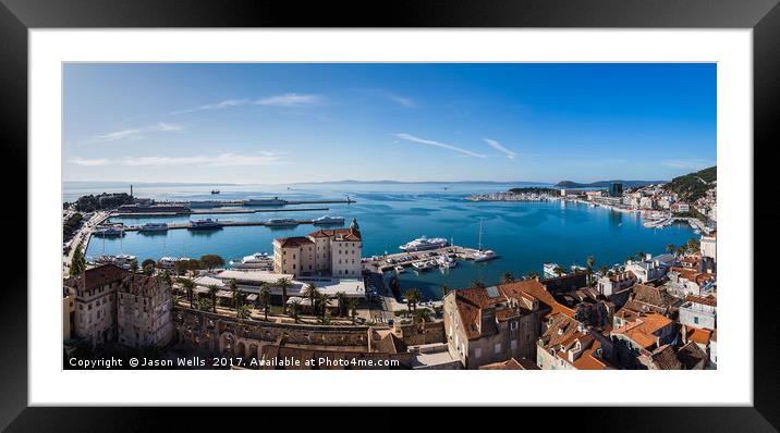 Panoramic views facing South of Split Framed Mounted Print by Jason Wells
