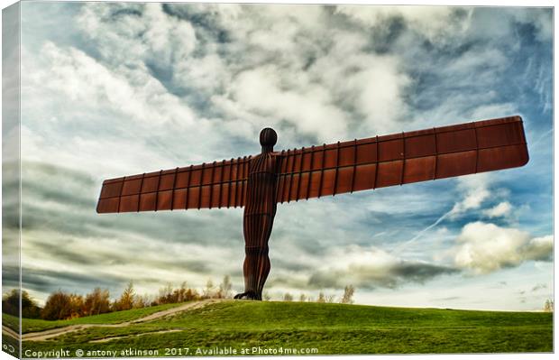 Angel of the North Canvas Print by Antony Atkinson