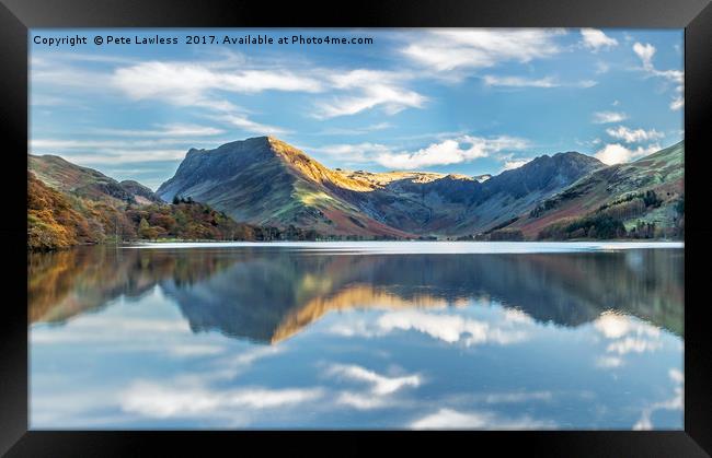 Fleetwith Pike Reflecting Framed Print by Pete Lawless