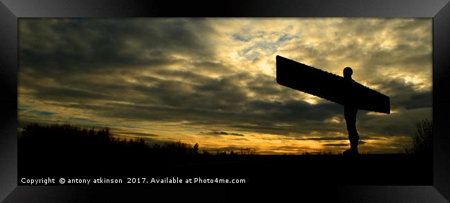 Angel of the North Framed Print by Antony Atkinson
