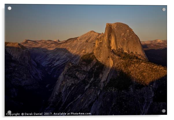 Half Dome, Yosemite Acrylic by Derek Daniel