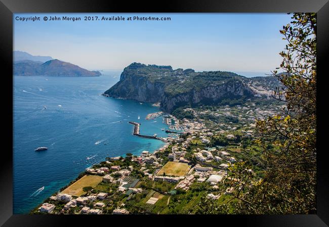 Marina Grande, Capri. Framed Print by John Morgan