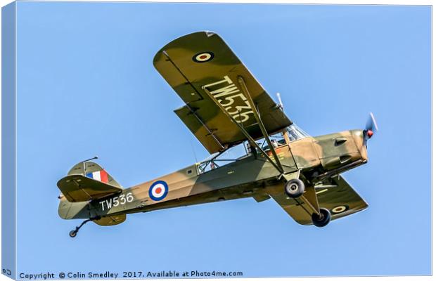 Auster AOP.6 TW536/G-BNGE Canvas Print by Colin Smedley
