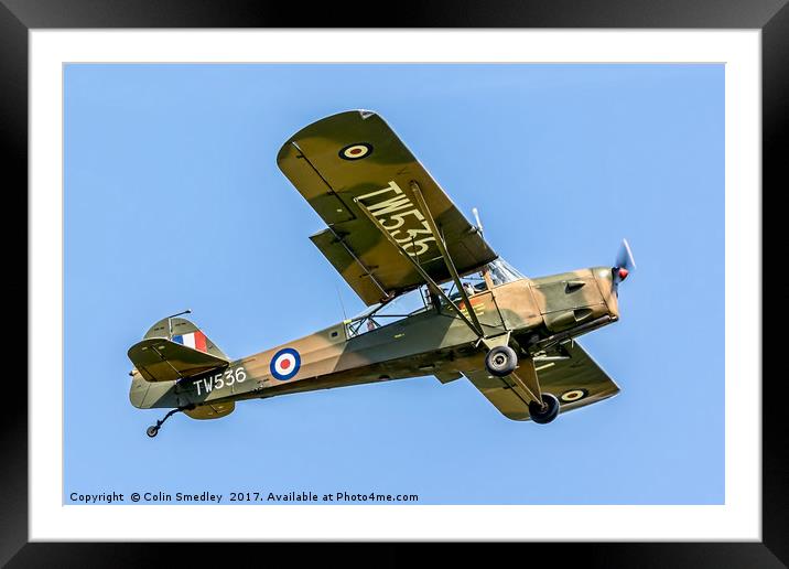 Auster AOP.6 TW536/G-BNGE Framed Mounted Print by Colin Smedley