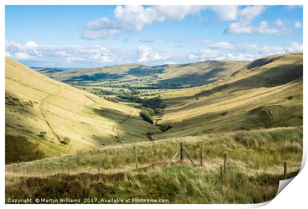 Vale Of Edale, Derbyshire Print by Martyn Williams