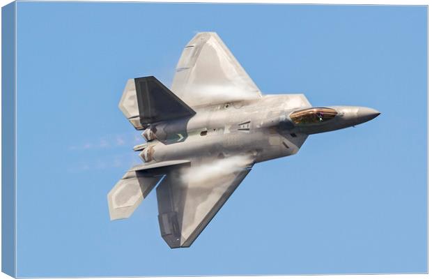 United States Air Force F-22 Raptor  Canvas Print by Darren Willmin