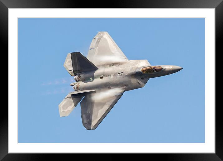 United States Air Force F-22 Raptor  Framed Mounted Print by Darren Willmin