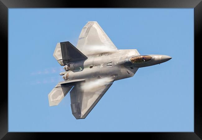 United States Air Force F-22 Raptor  Framed Print by Darren Willmin