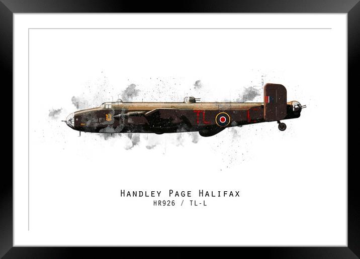 Halifax Sketch - HR926 Framed Mounted Print by J Biggadike