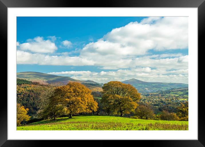 Sugarloaf Mountain Brecon Beacons National Park Framed Mounted Print by Nick Jenkins