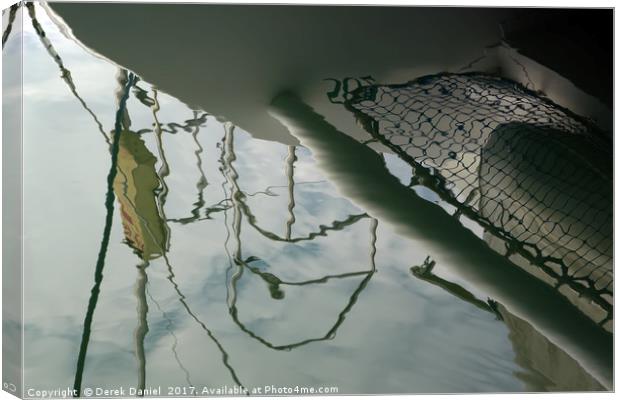 Mesmerizing Catamaran Reflection Canvas Print by Derek Daniel