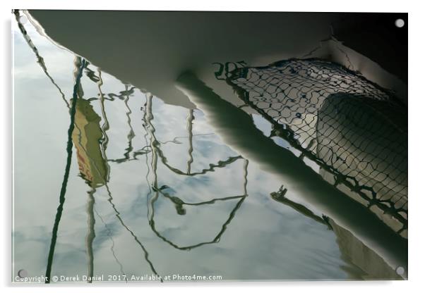 Mesmerizing Catamaran Reflection Acrylic by Derek Daniel