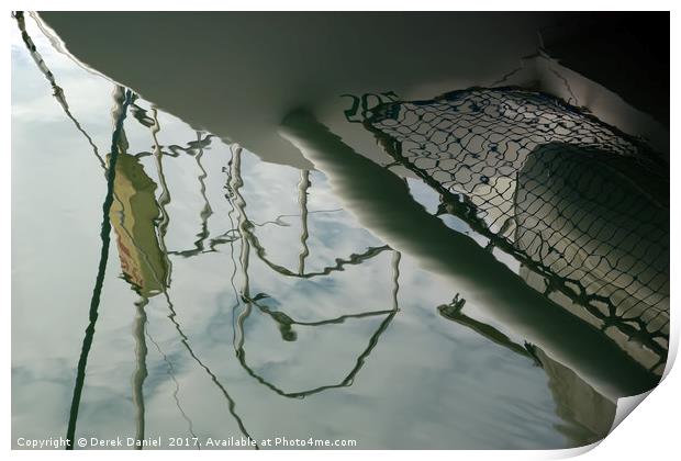 Mesmerizing Catamaran Reflection Print by Derek Daniel
