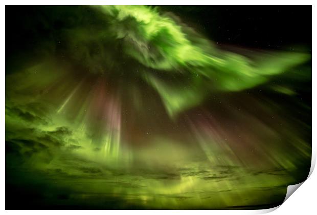 Aurora Storm  Print by Steve Lansdell