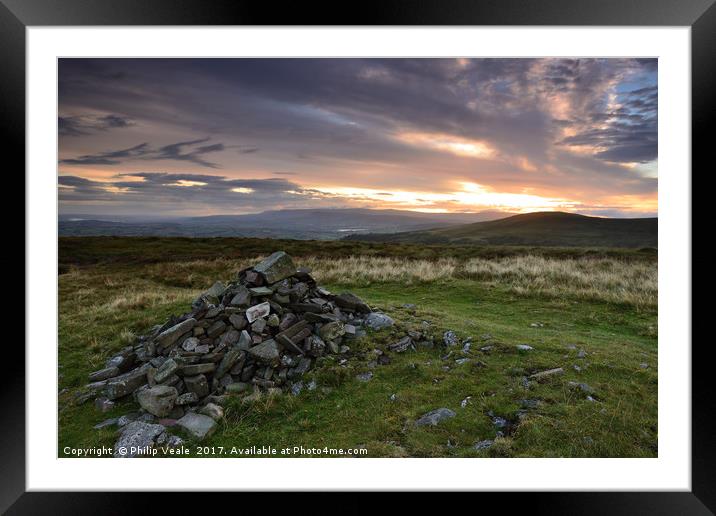 Dawn's Embrace at Brecon Beacons Framed Mounted Print by Philip Veale
