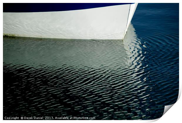 Boat Reflection Print by Derek Daniel