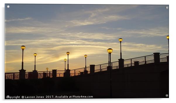 Sunset sky lights Acrylic by Lawson Jones