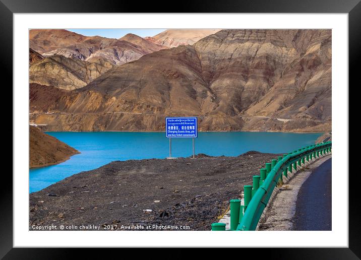 Tibet Framed Mounted Print by colin chalkley