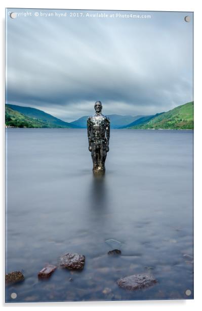 Still at Loch Earn Acrylic by bryan hynd
