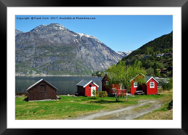 Norwegian Fjord landscape Framed Mounted Print by Frank Irwin