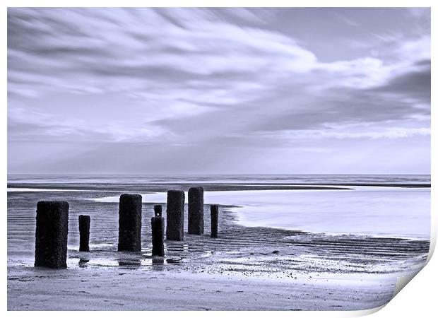 Waiting for the tide Print by David McCulloch