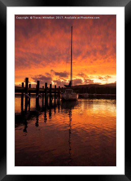 Sunset Glow  Framed Mounted Print by Tracey Whitefoot