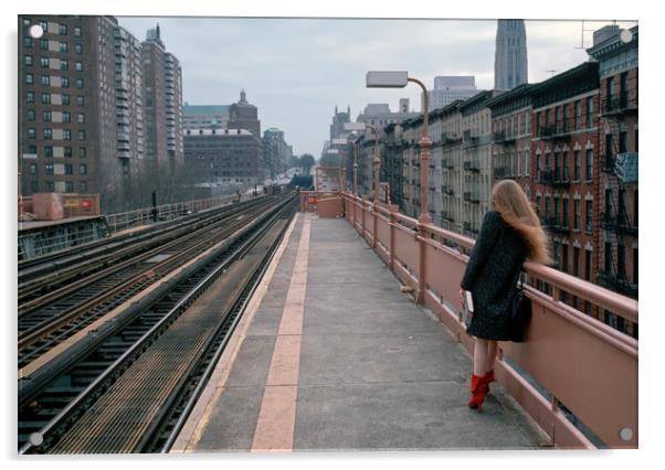 New York Subway Station Acrylic by Luc Novovitch