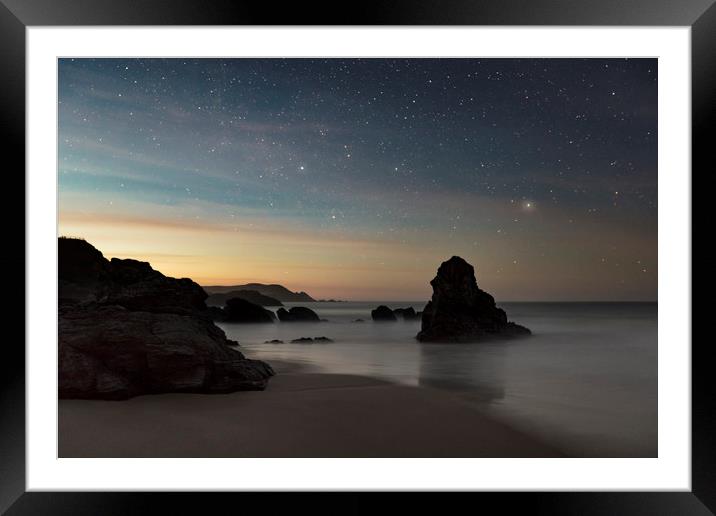 Stary night at Durness Framed Mounted Print by Peter Scott