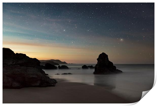 Stary night at Durness Print by Peter Scott