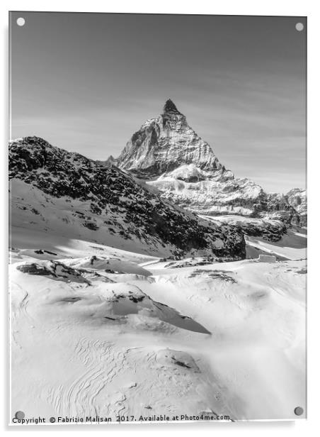 A view over the Matterhorn Acrylic by Fabrizio Malisan