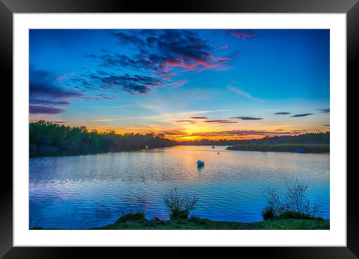 Horseshoe Lake Blue 1 Framed Mounted Print by Colin Stock