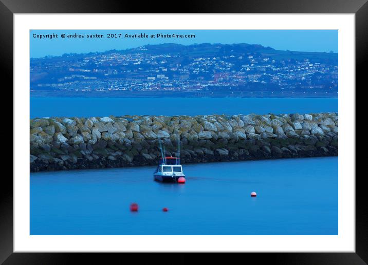 LONG WAY OVER THERE Framed Mounted Print by andrew saxton