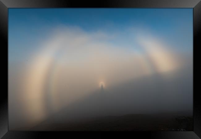 Fogbow plus Brocken Spectre Framed Print by Gary Waterhouse