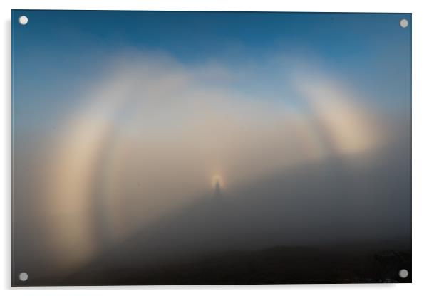 Fogbow plus Brocken Spectre Acrylic by Gary Waterhouse