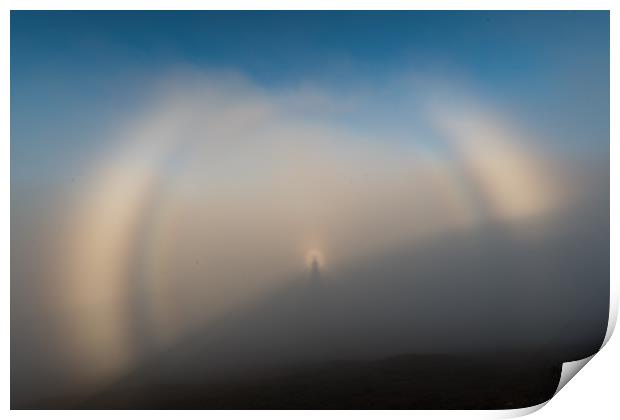 Fogbow plus Brocken Spectre Print by Gary Waterhouse