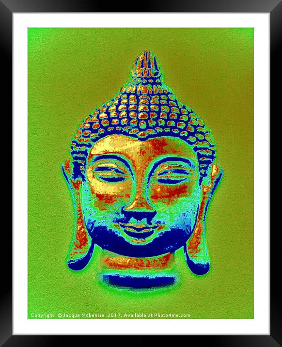 BUDDHA GLOW Framed Mounted Print by Jacque Mckenzie