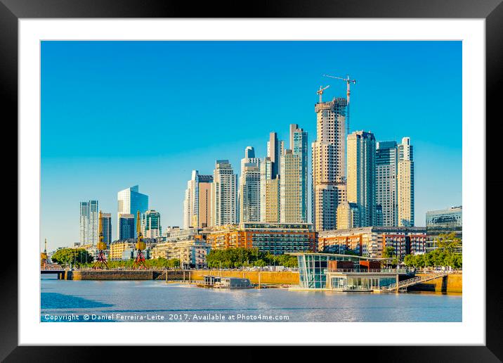 Modern Buildings, Puerto Madero, Buenos Aires Framed Mounted Print by Daniel Ferreira-Leite