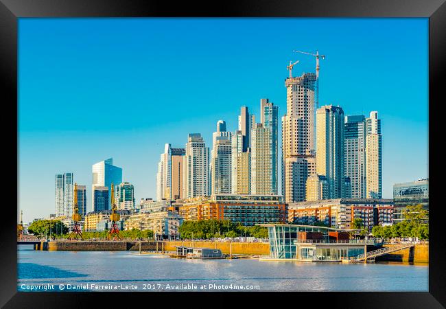 Modern Buildings, Puerto Madero, Buenos Aires Framed Print by Daniel Ferreira-Leite
