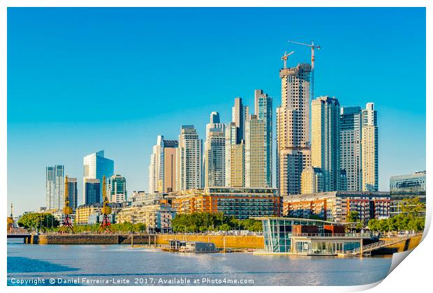 Modern Buildings, Puerto Madero, Buenos Aires Print by Daniel Ferreira-Leite