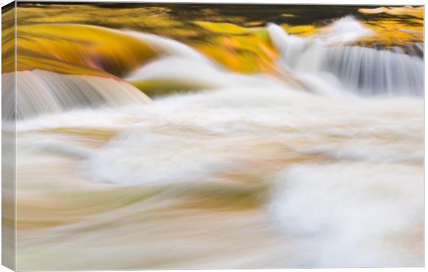 Abstract rendition of heavily flooded waterfall Canvas Print by Steve Heap