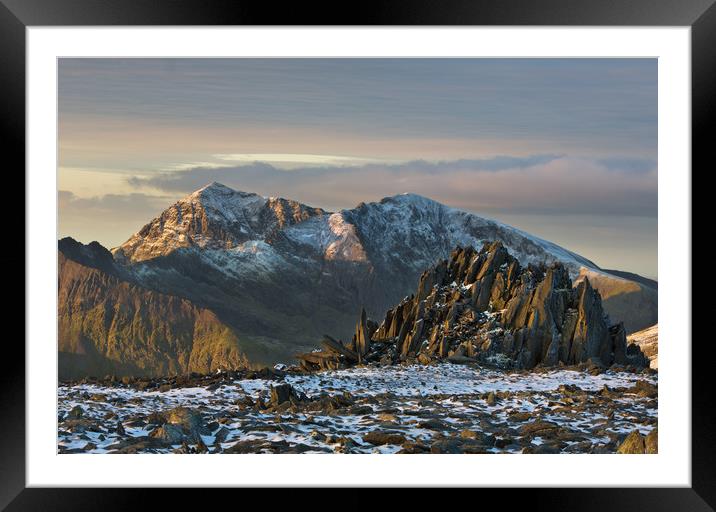 Snowdon and Castell y Gwynt Framed Mounted Print by Rory Trappe