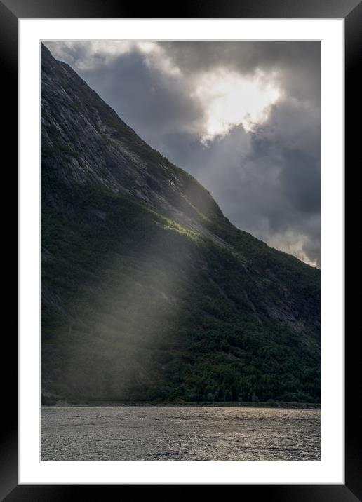 Ray of light Framed Mounted Print by Claire Castelli