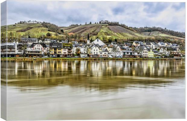 The Moselle Valley Canvas Print by Valerie Paterson