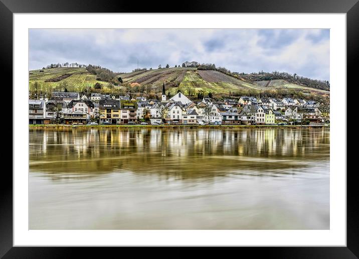 The Moselle Valley Framed Mounted Print by Valerie Paterson