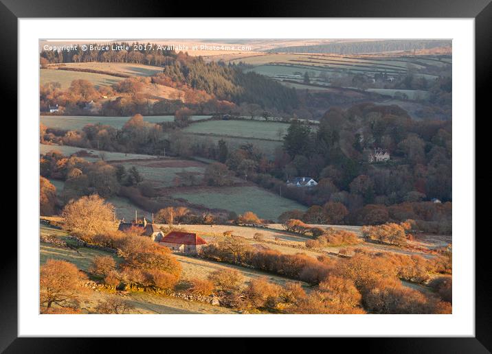 View of Rural Dartmoor Framed Mounted Print by Bruce Little