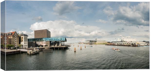 Royal Playhouse and Opera House in Copenhagen Canvas Print by Steve Heap