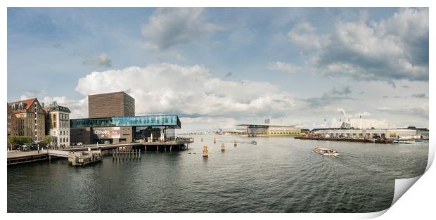 Royal Playhouse and Opera House in Copenhagen Print by Steve Heap
