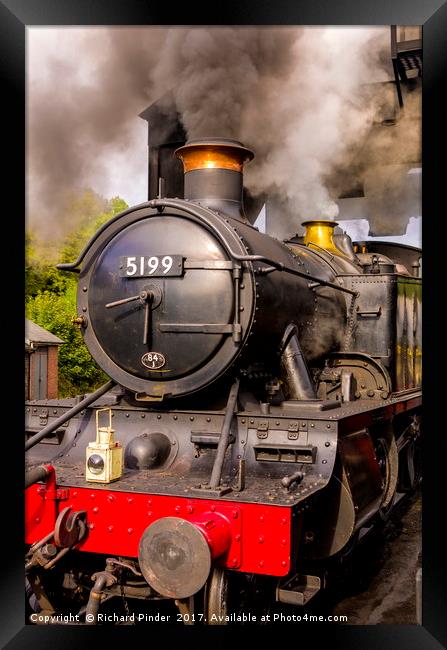 GWR Steam Engine 5199 Framed Print by Richard Pinder